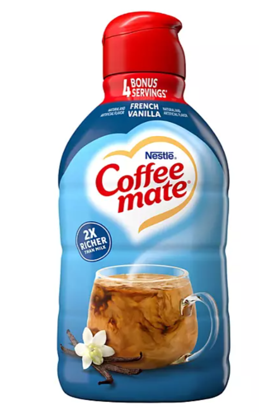 Crema Líquida para Café Sabor Vainilla Francesa Coffee Mate 1.95 Lt