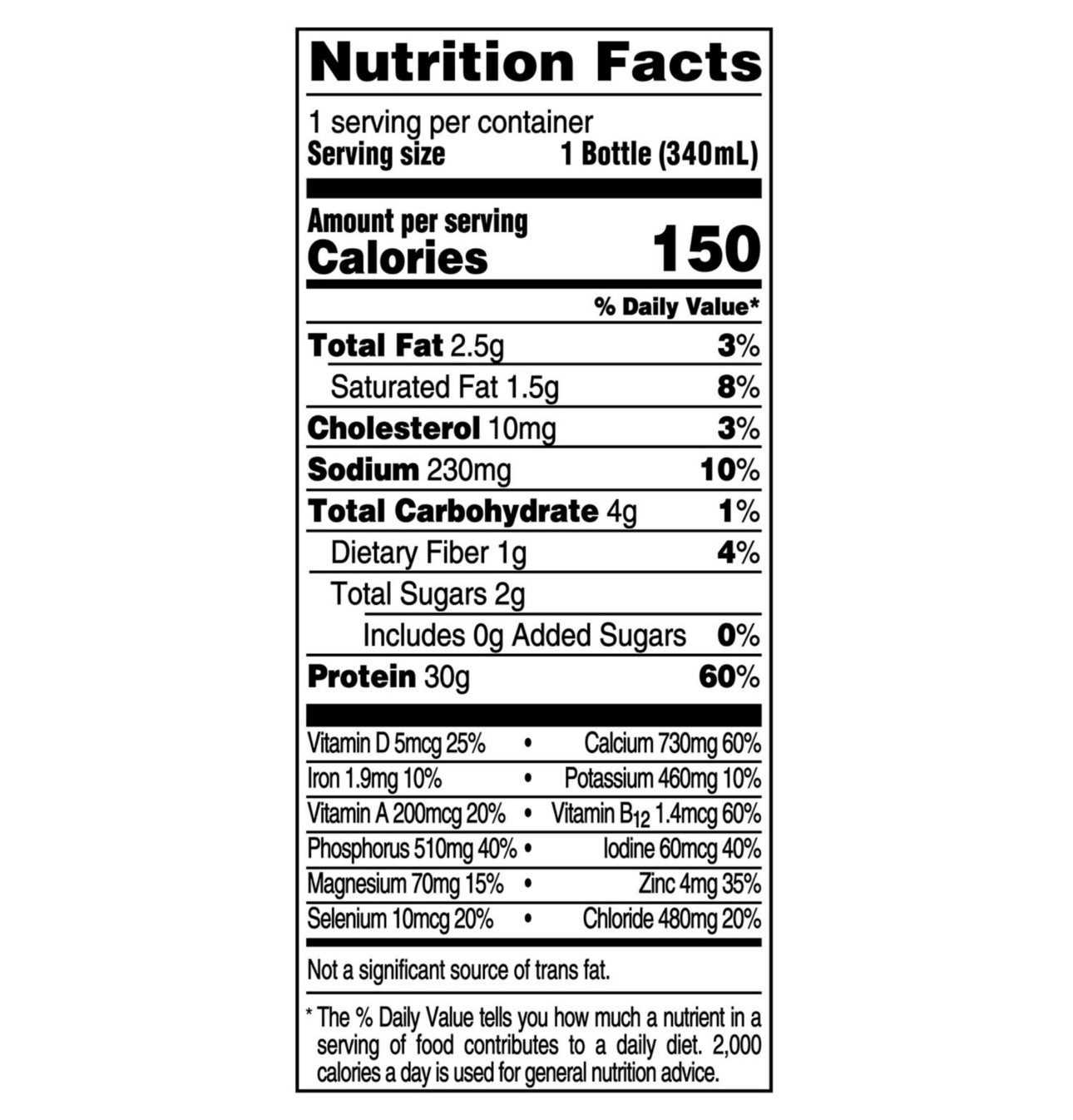 Fairlife proteína líquida chocolate 340 ml