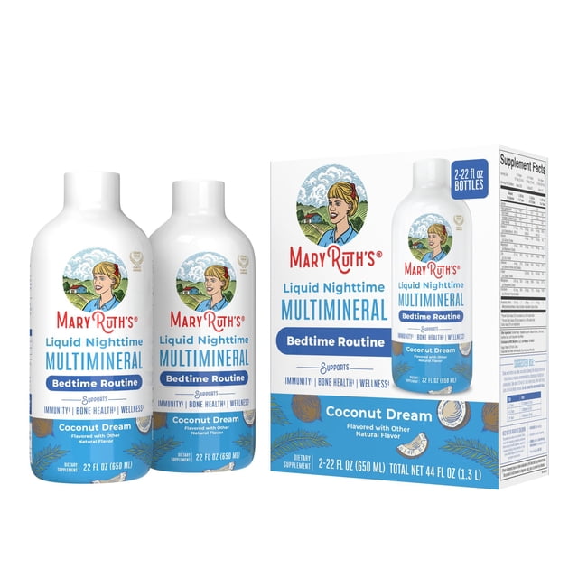 Mary Ruth's Multimineral Líquido Nocturno Sabor Coco