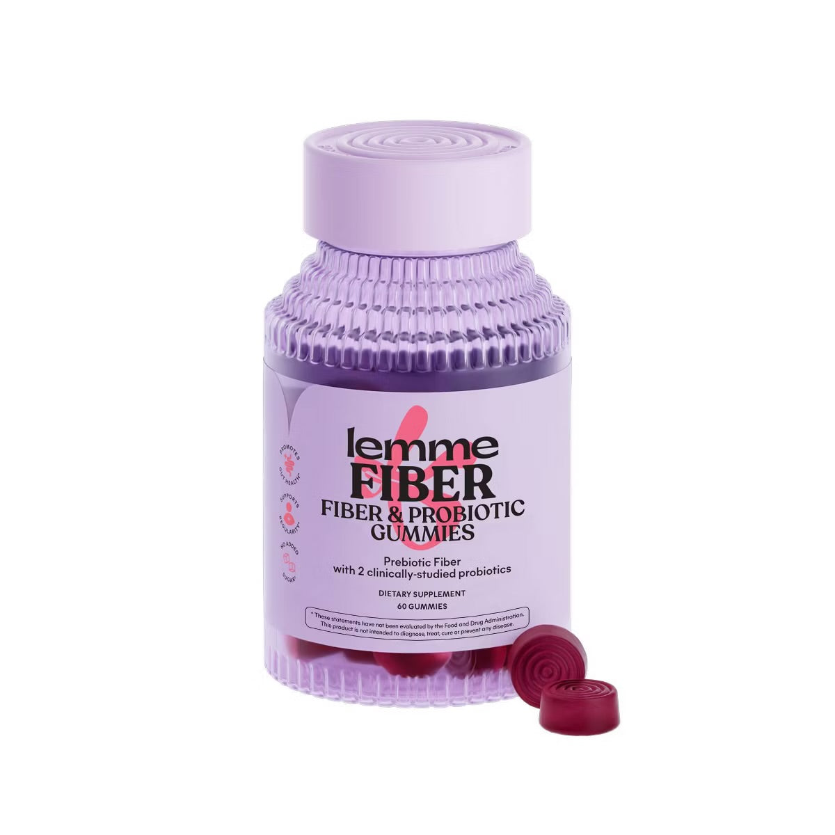 Lemme Fiber and Probiotic Gummies - 60ct