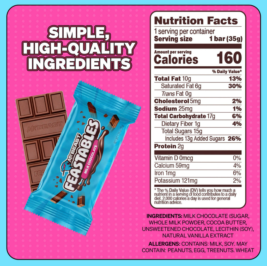 Chocolate Mr Beast Feastables 35 g