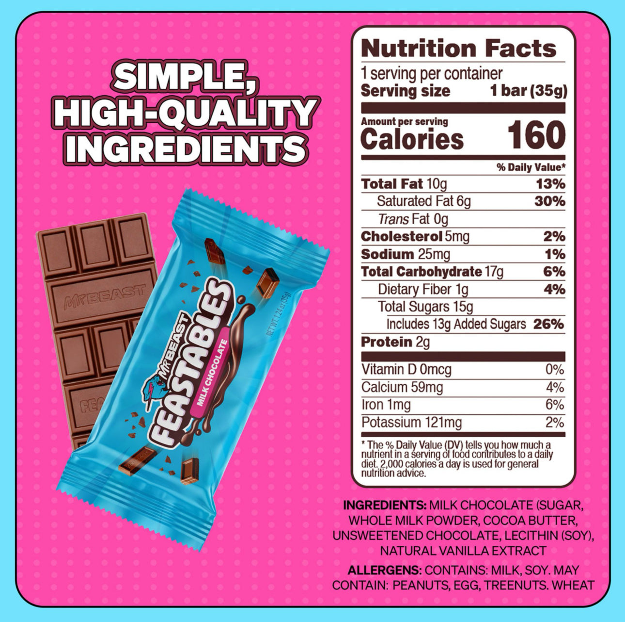 Chocolate Mr Beast Feastables 35 g