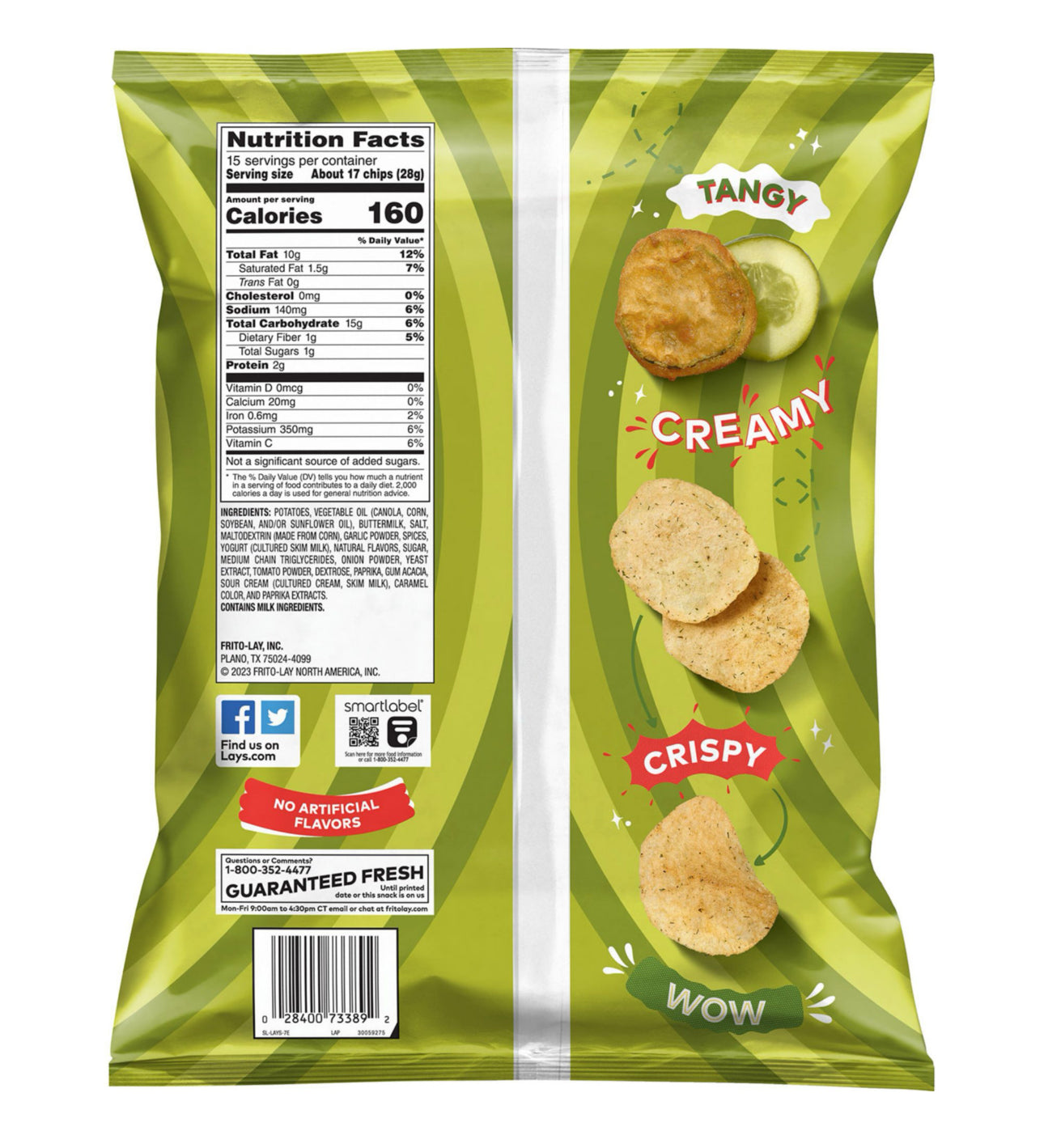 Lays fried pickles with ranch 525 gr
