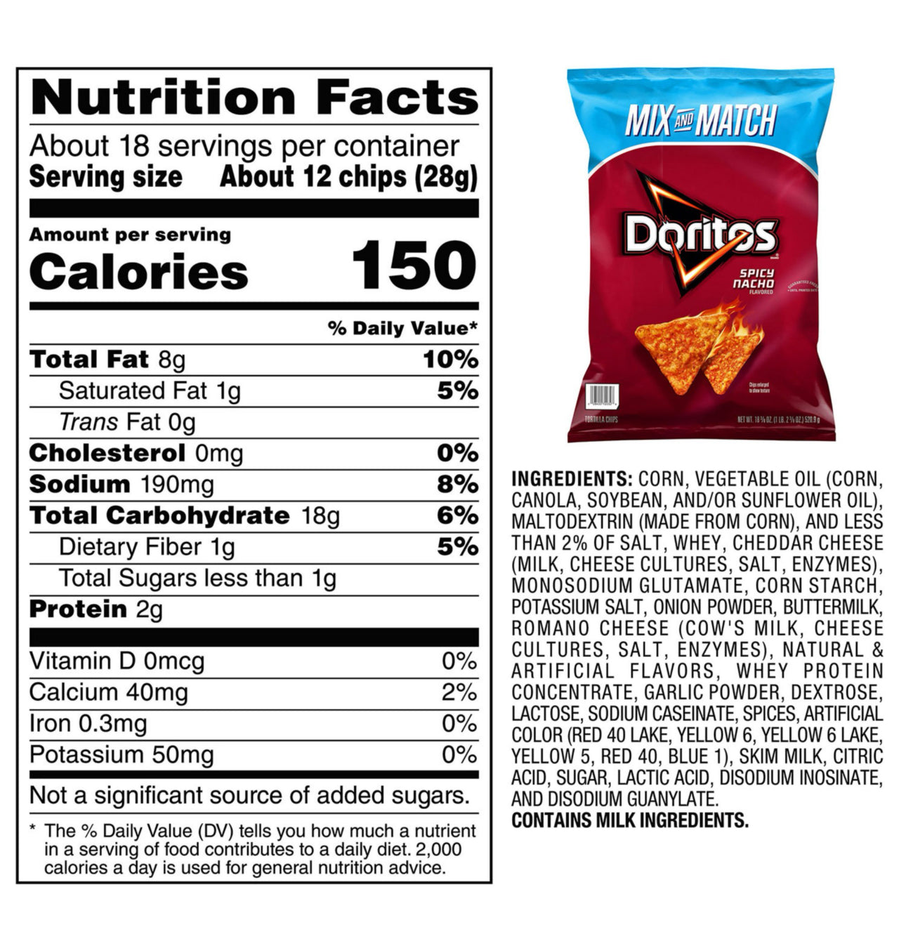 Doritos spicy nacho mix and match 520 gr
