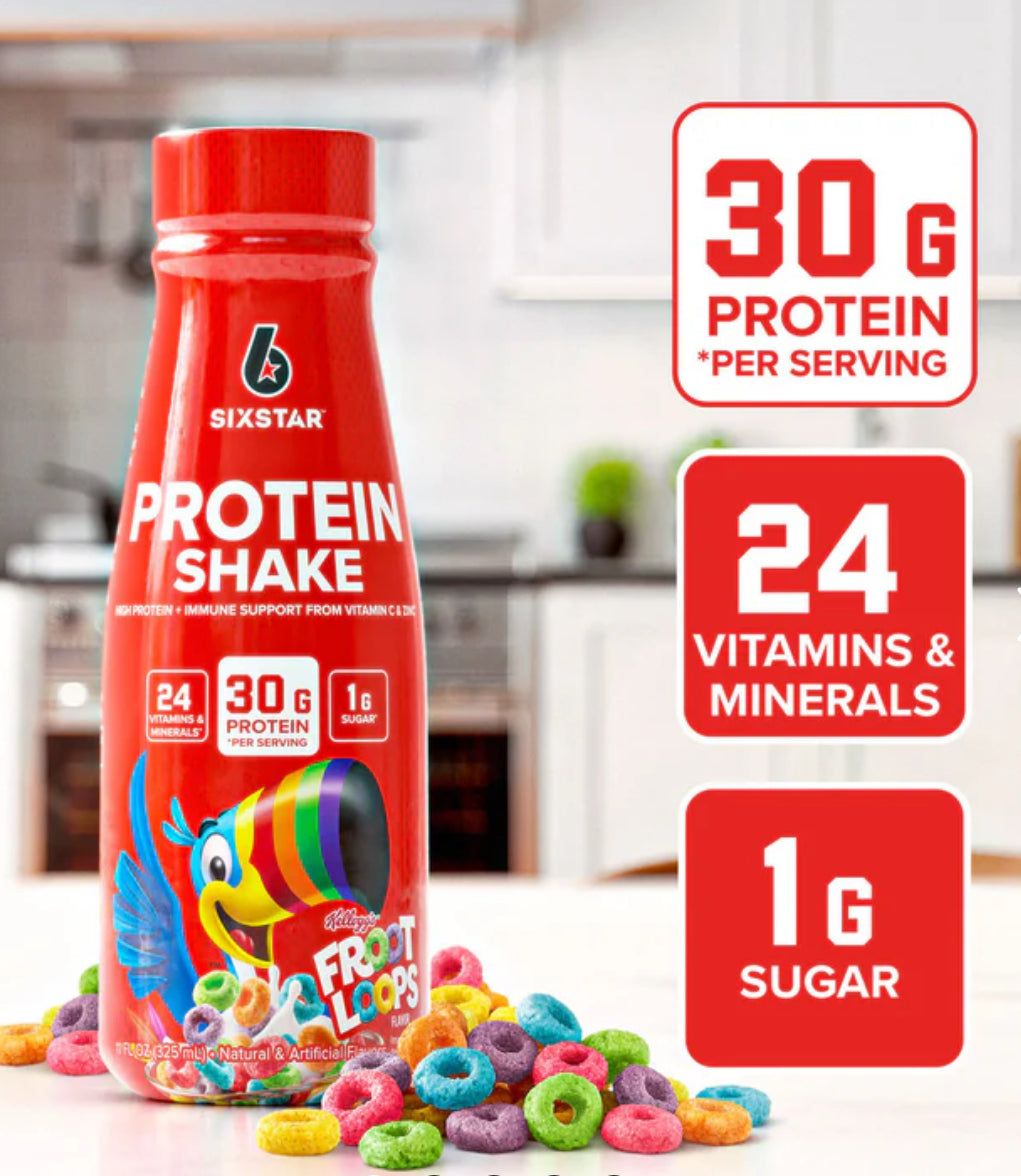 Sixtar proteína líquida Froot loops 325 ml