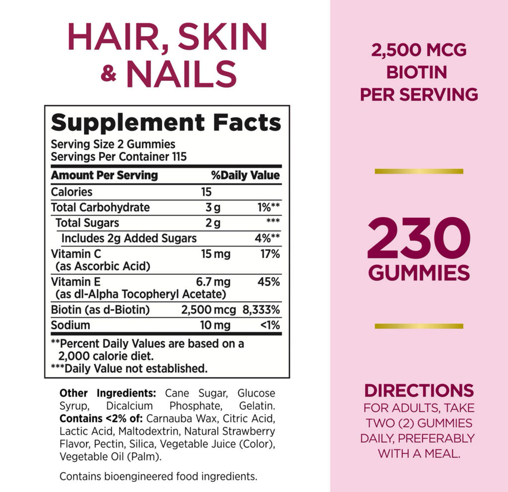 Gomitas Hair, Skin & nails - 230 pzs