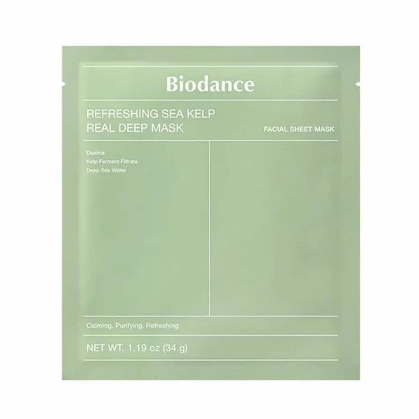 Biodance - Refreshing Sea Kelp Real Deep Mask 4pcs