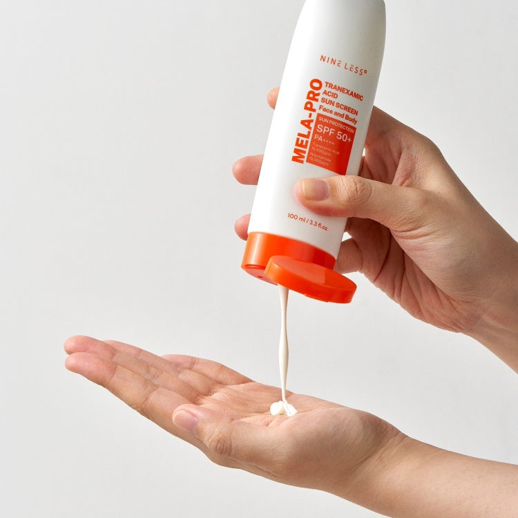 NINE LESS:MELA-PRO Tranexamic Acid Sun Screen SPF50+ PA++++ 100ml.