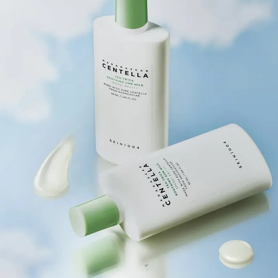 Skin1004:Madagascar Centella Tea-Trica Soothing Sun Milk SPF50+ PA++++ 50ml.