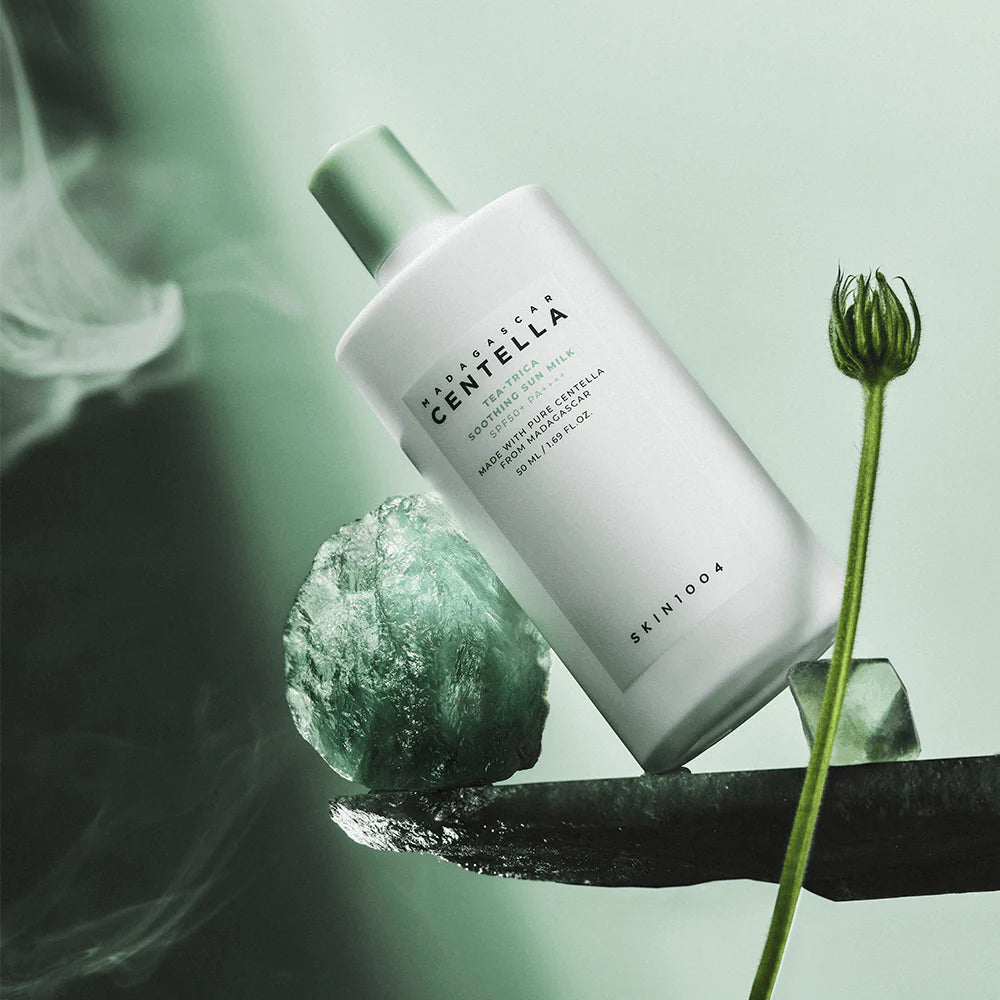 Skin1004:Madagascar Centella Tea-Trica Soothing Sun Milk SPF50+ PA++++ 50ml.