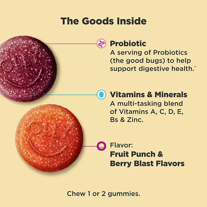 Olly kids multi & probiotic 160 gummies