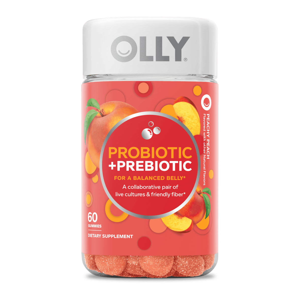 Olly probiotic prebiotics 70 gummies