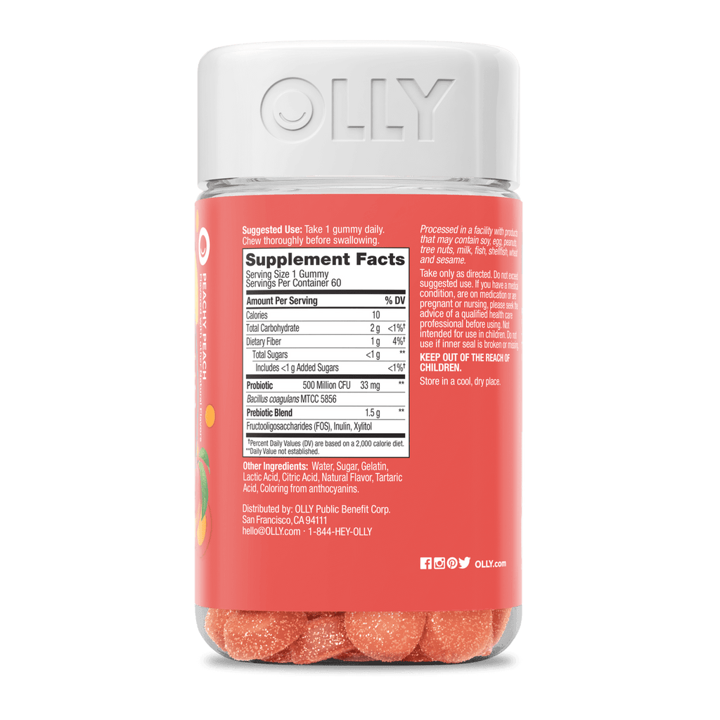 Olly probiotic prebiotics 70 gummies