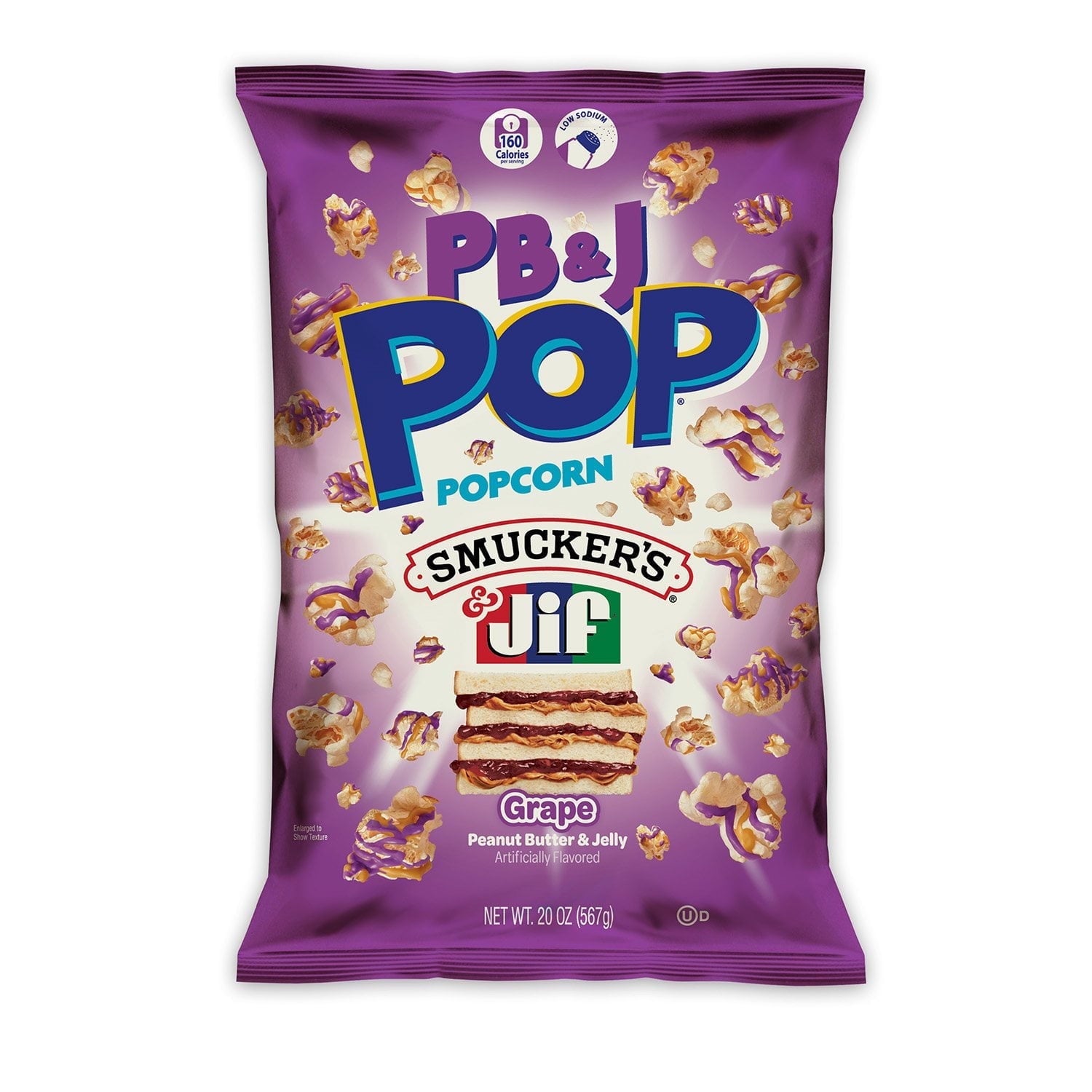 PB&J Pop Grape Popcorn 20 oz