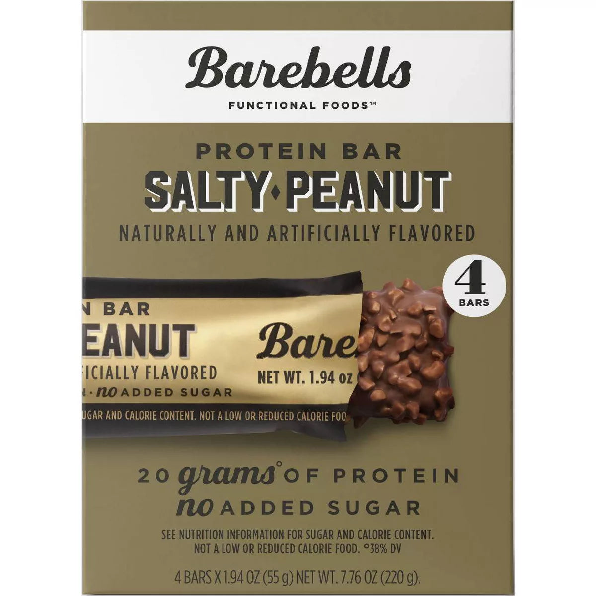 Barebells Protein Bar Salty Peanut 4pk